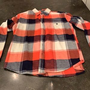 Merona Men’s Medium Plaid Long-Sleeve Shirt